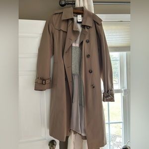 Brooks Brothers Khaki Trench Coat size 16, new with tags